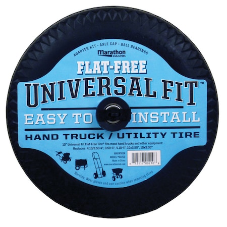 Marathon Industries Marathon Universal Fit 4 in. D X 10.3 in. D 300 lb. cap. Offset Hand Truck Tire Polyurethane 1 pk 00210